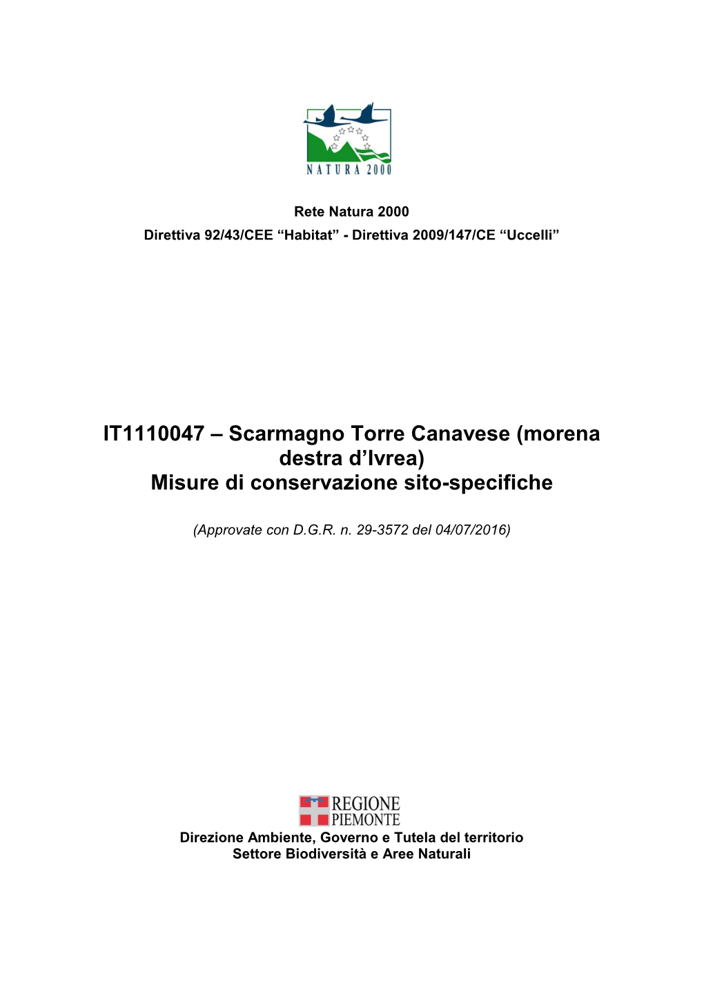 IT1110047 – Scarmagno Torre Canavese (Morena Destra D'ivrea)