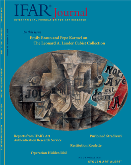 Emily Braun and Pepe Karmel on the Leonard A. Lauder Cubist Collection