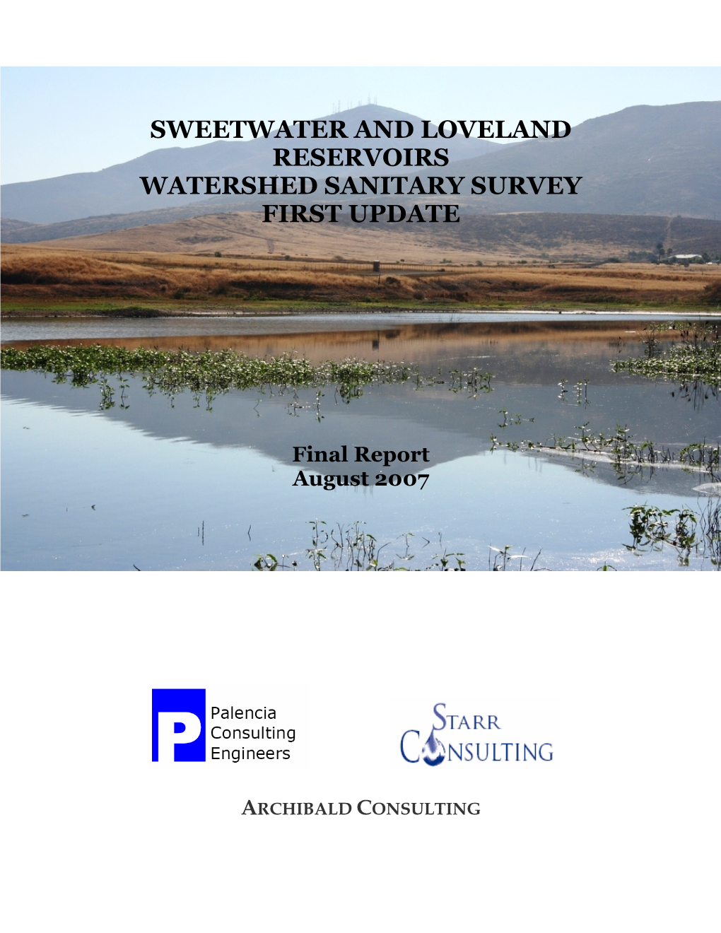 Sweetwater and Loveland Reservoirs Watershed Sanitary Survey First Update