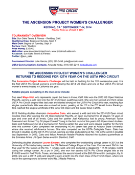 The Ascension Project Women's Challenger