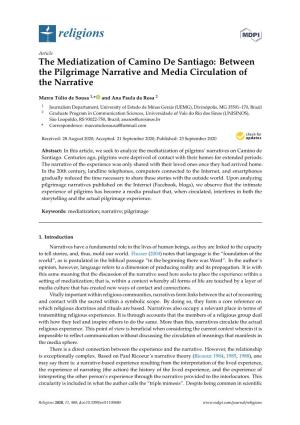 The Mediatization of Camino De Santiago: Between the Pilgrimage Narrative and Media Circulation of the Narrative