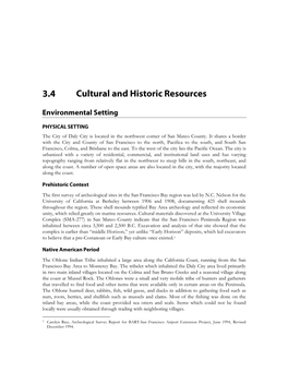 3.4 Cultural and Historic Resources DEIR