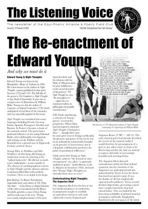 The Re-Enactment of Edward Young