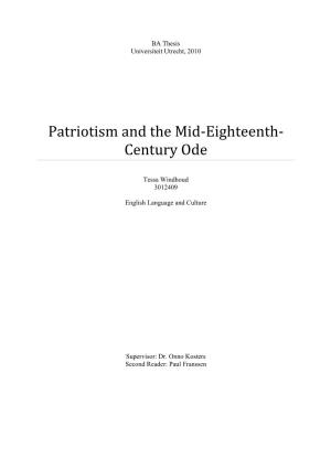 Patriotism and the Mid-Eighteenth Century