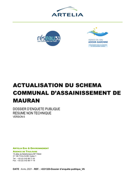 Actualisation Du Schema Communal D'assainissement