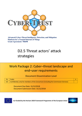 D2.5 Threat Actors' Attack Strategies