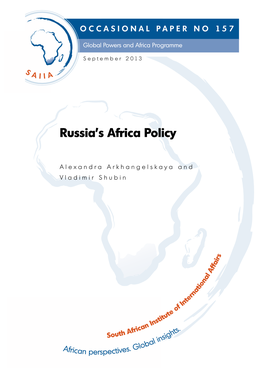 Russia's Africa Policy