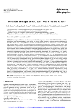 Distances and Ages of NGC 6397, NGC 6752 and 47 Tuc?