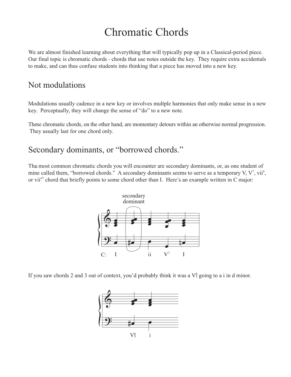 Chromatic Chords