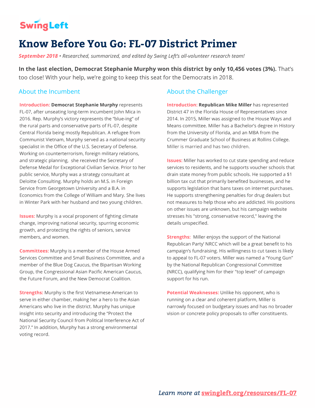 Swing Left FL-07 District Primer