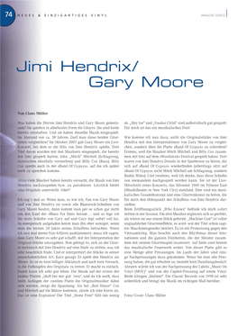 Jimi Hendrix/ Gary Moore
