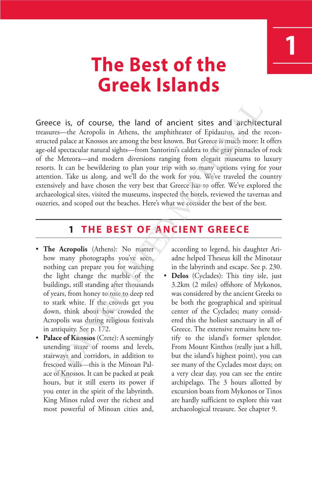 The Best of the Greek Islands