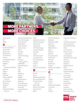 Partners... More Choices