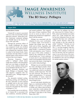 The B3 Story: Pellagra