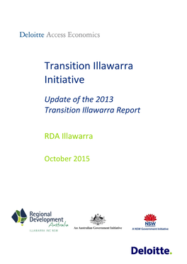 Transition Illawarra Initiative: Report Update