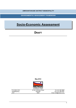 Socio-Economic Assessment