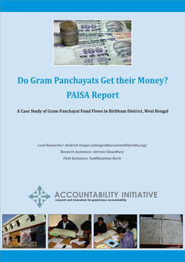 Do Gram Panchayats Get Their Money? PAISA Report
