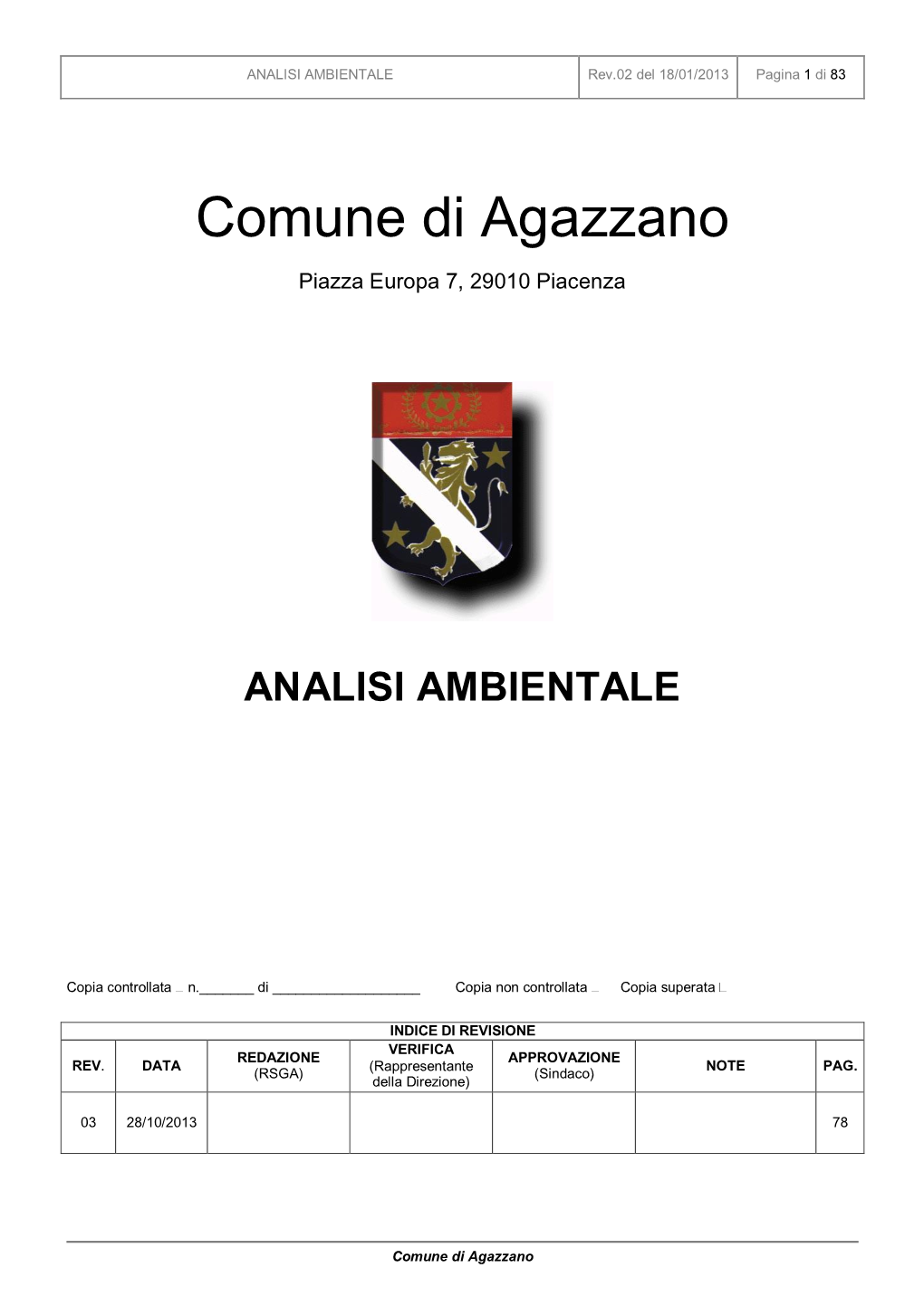 Comune Di Agazzano