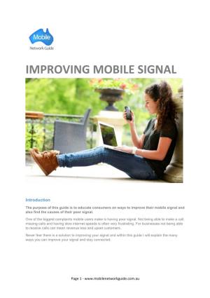 Guide to Improving Mobile Signal