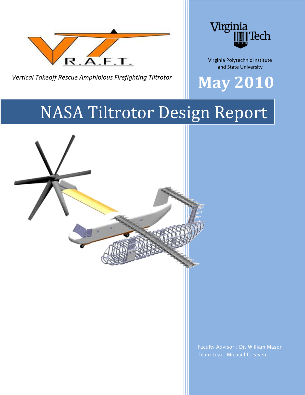 NASA Tiltrotor Design Report