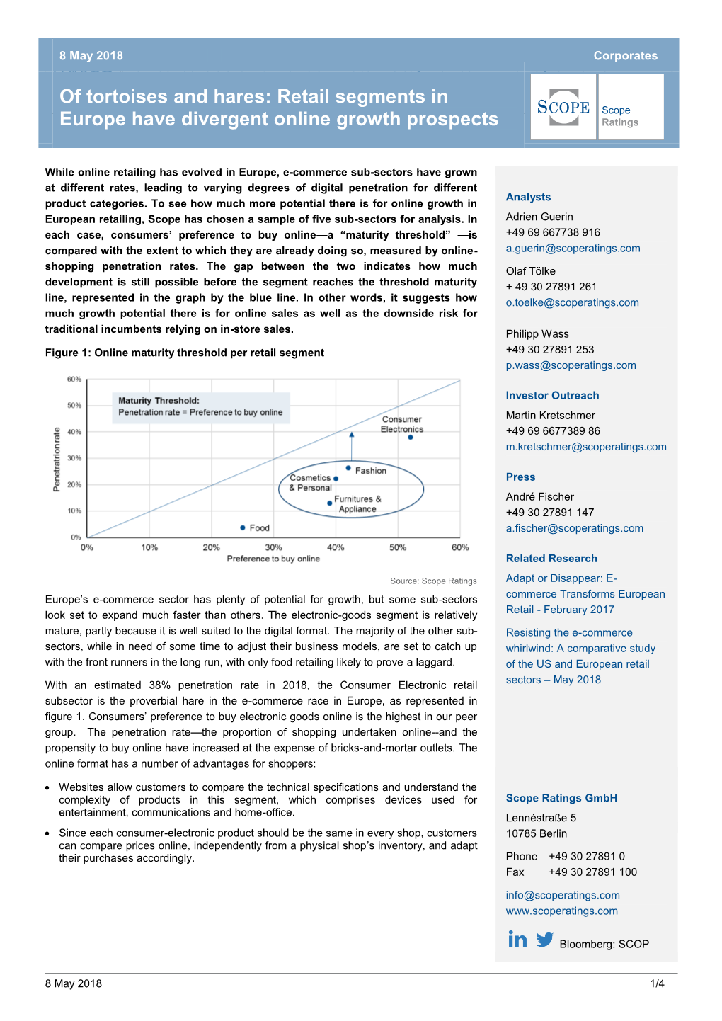 Of Tortoises and Hares: Retail Segments in Europe Have