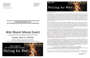 War Room Movie Event Fight for Us, but Is Waiting Until We Are Tired of Fighting on Our Own