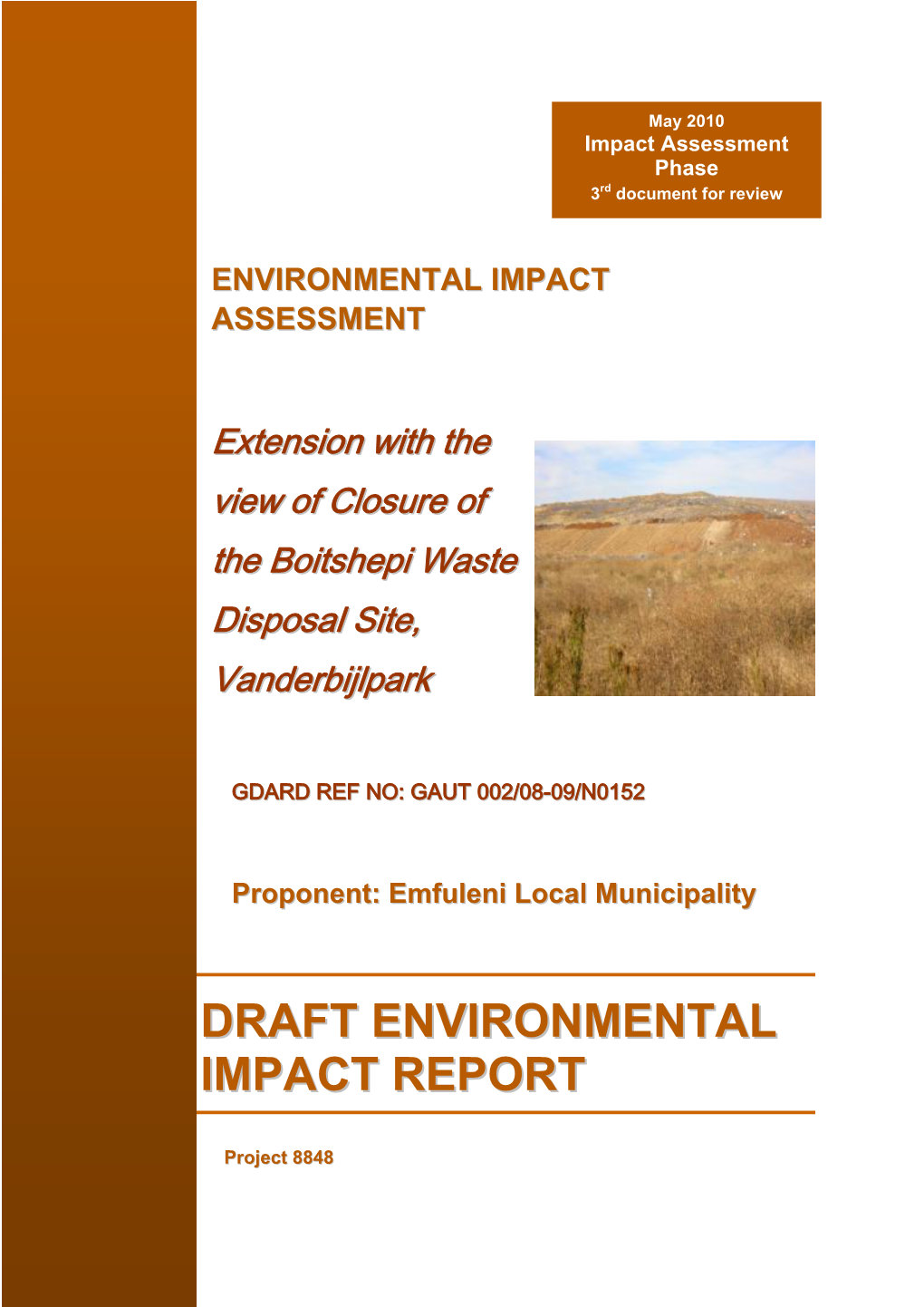 Draft Environmental Impact Report (Draft EIR)