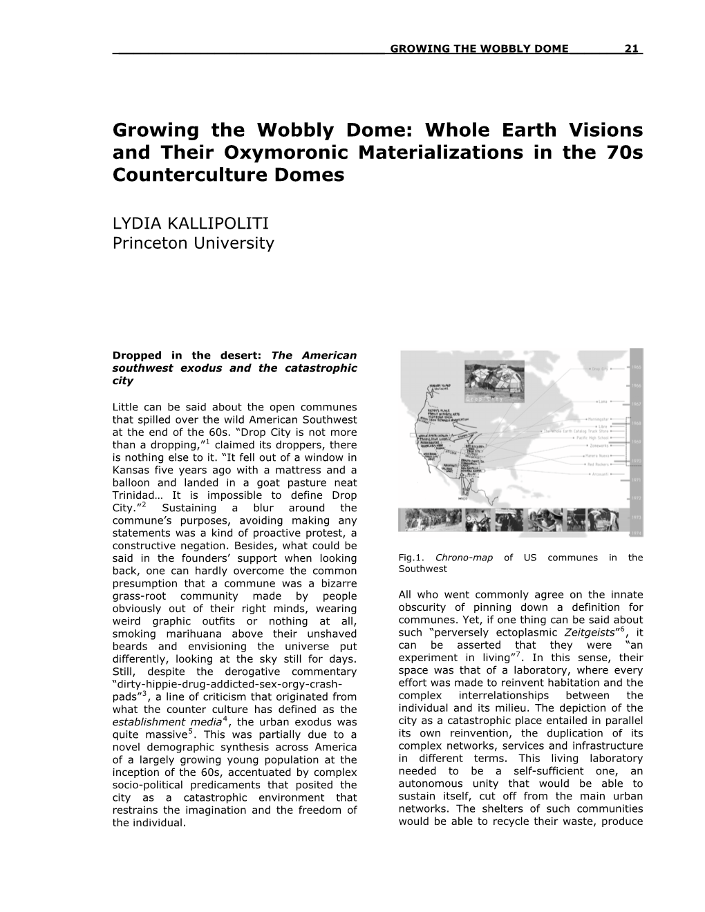 Growing the Wobbly Dome: Whole Earth Visions Counterculture Domes