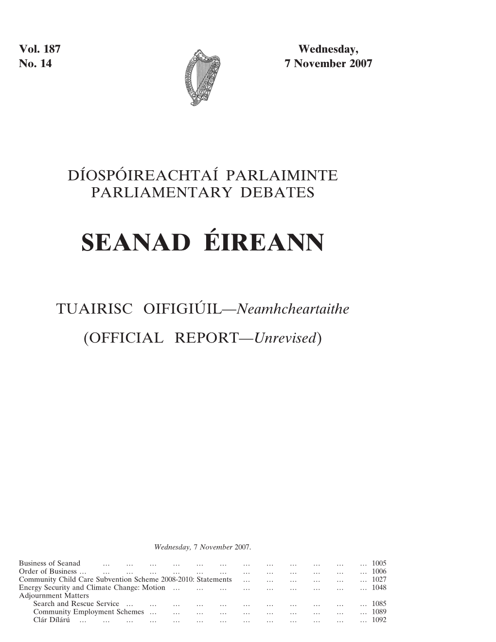 Seanad E´Ireann