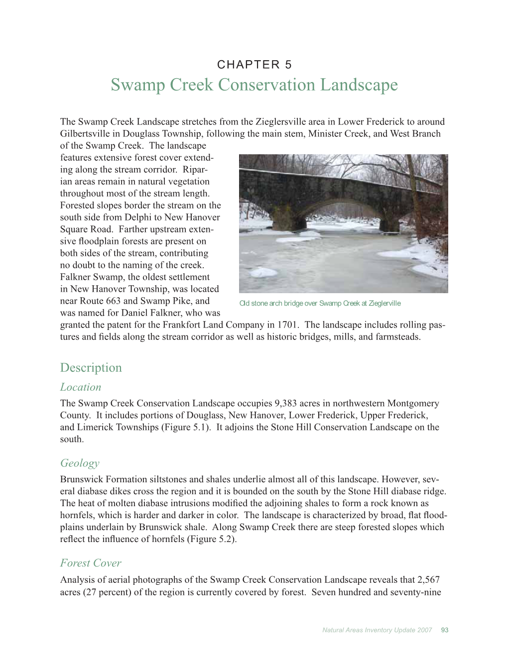 Swamp Creek Conservation Landscape