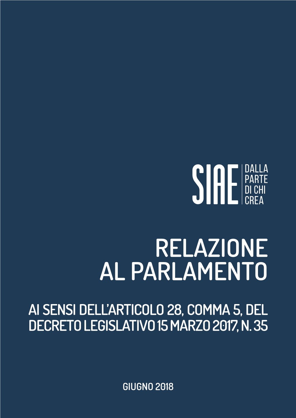 Relazione Al Parlamento 2017