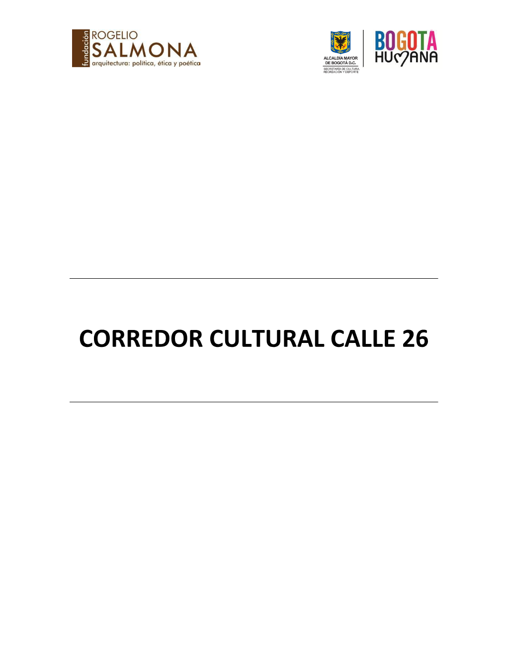 Corredor Cultural Calle 26