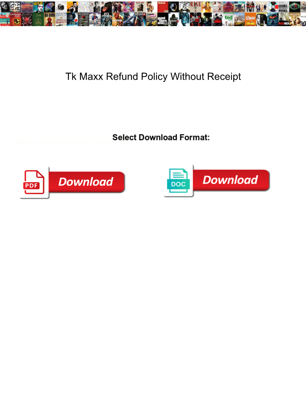 Tk Maxx Refund Policy Without Receipt
