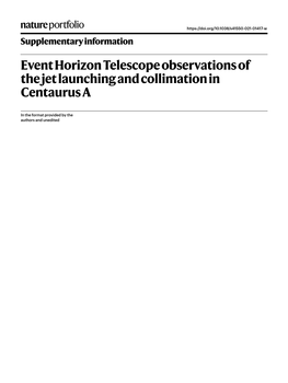 Event Horizon Telescope Observations of the Jet Launching and Collimation in Centaurus A