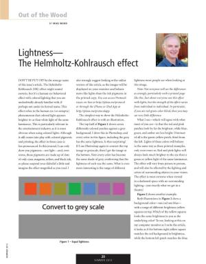 The Helmholtz-Kohlrausch Effect