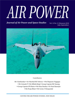 Air Power • Mr • Group Mr S • Jaishankar Air Power Air Journal of Air Power and Space Studies and Space of Air Power Journal