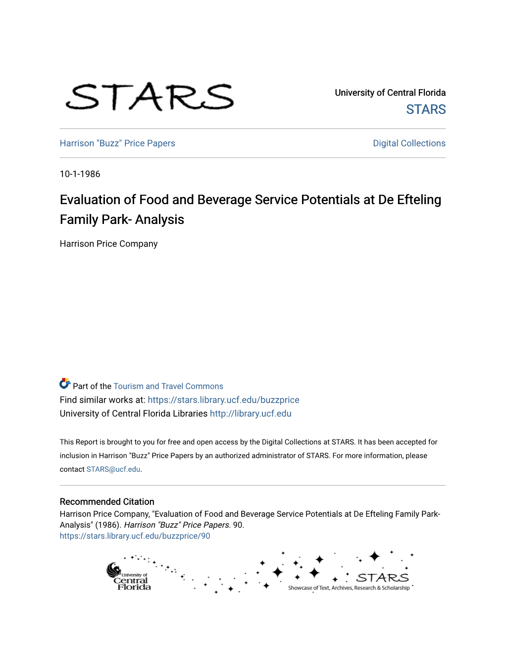 Evaluation of Food and Beverage Service Potentials at De Efteling Family Park- Analysis
