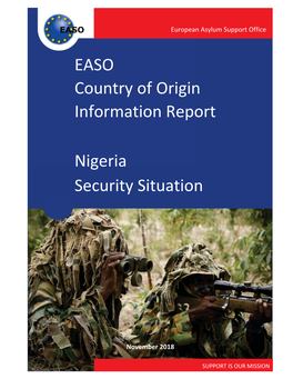 EASO Country of Origin Information Report Nigeria Security Situation