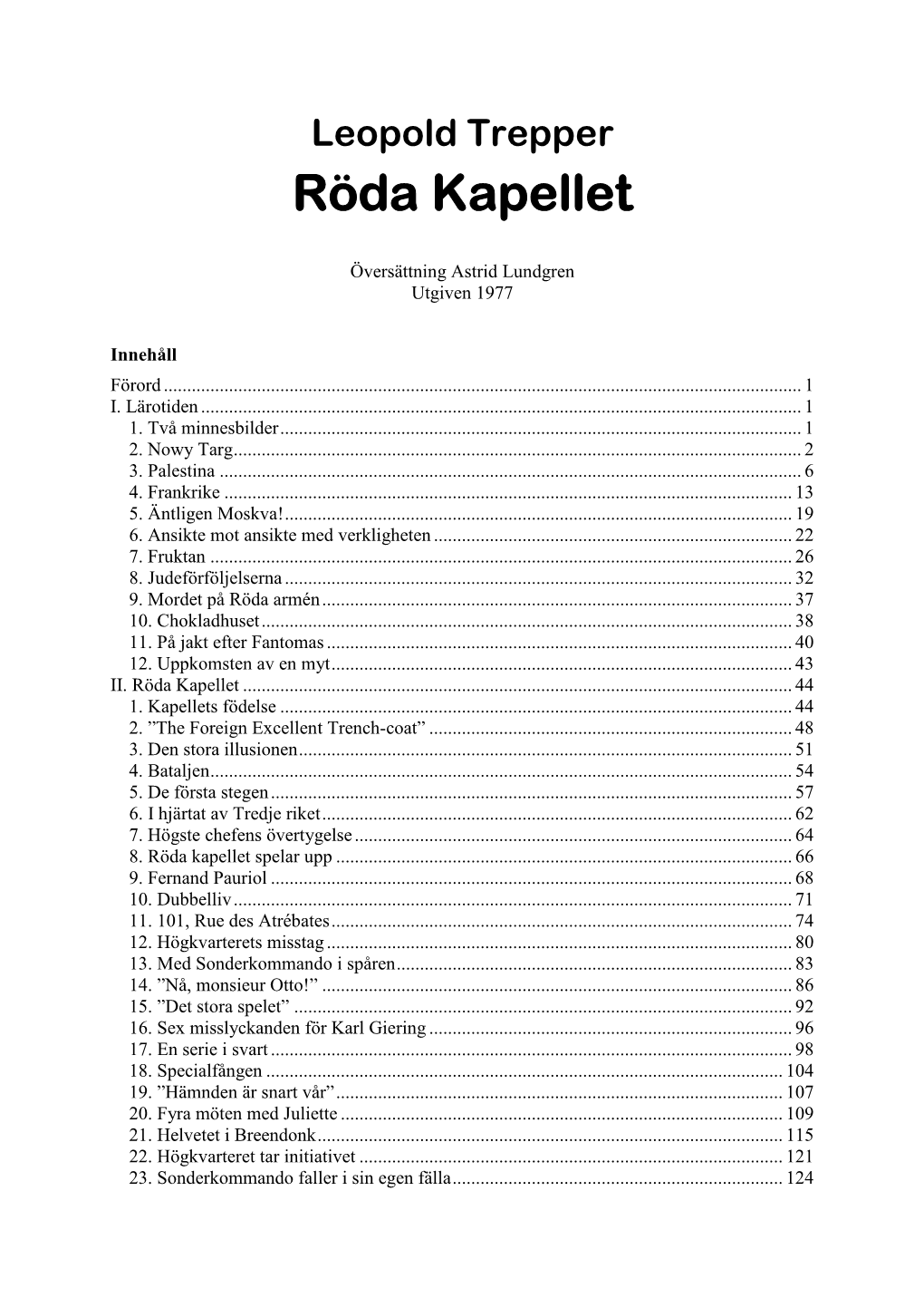 Röda Kapellet