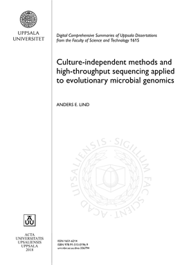 Culture-Independent Methods and High-Throughput Sequencing Applied to Evolutionary Microbial Genomics