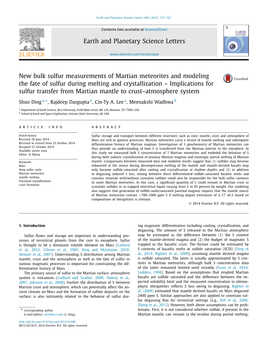 New Bulk Sulfur Measurements of Martian Meteorites