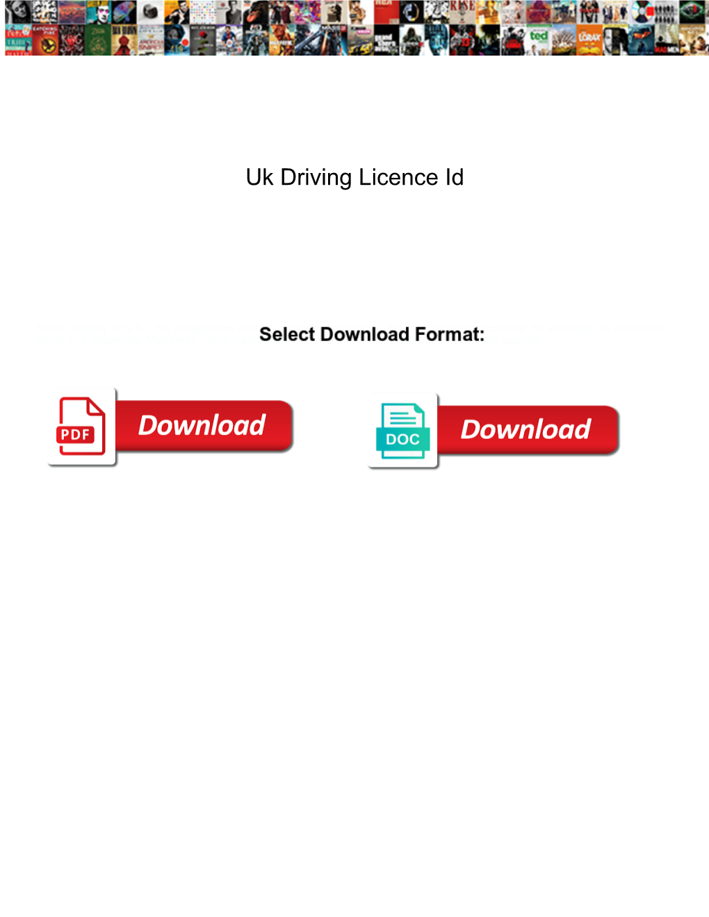 Uk Driving Licence Id