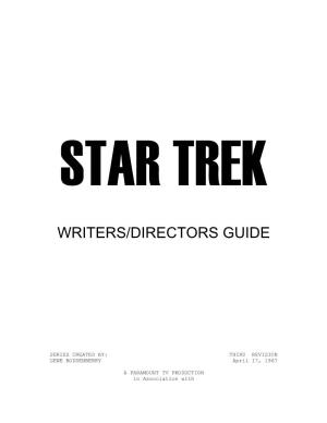 The Star Trek Writers/Directors Guide