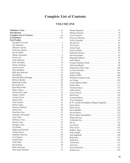 Table of Contents