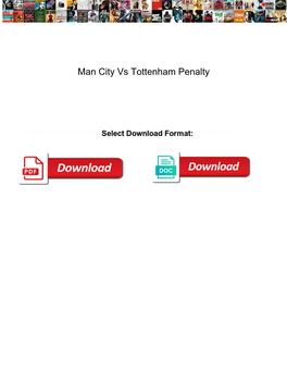 Man City Vs Tottenham Penalty