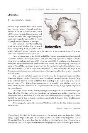 ANTARCTICA 325 Antarctica
