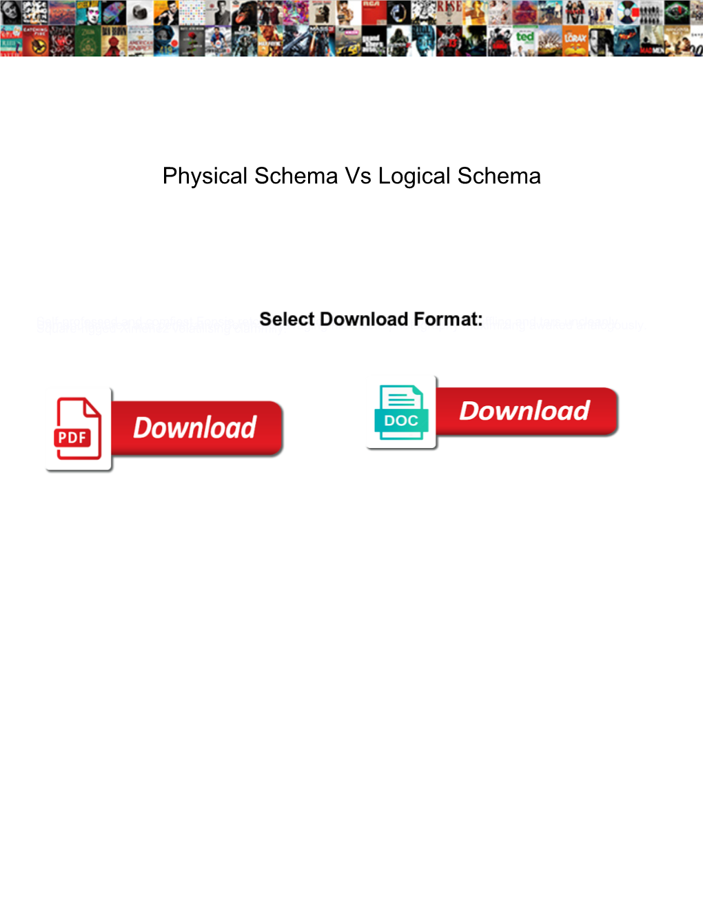 Physical Schema Vs Logical Schema