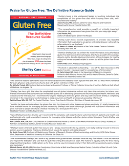 Gluten Free: the Definitive Resource Guide