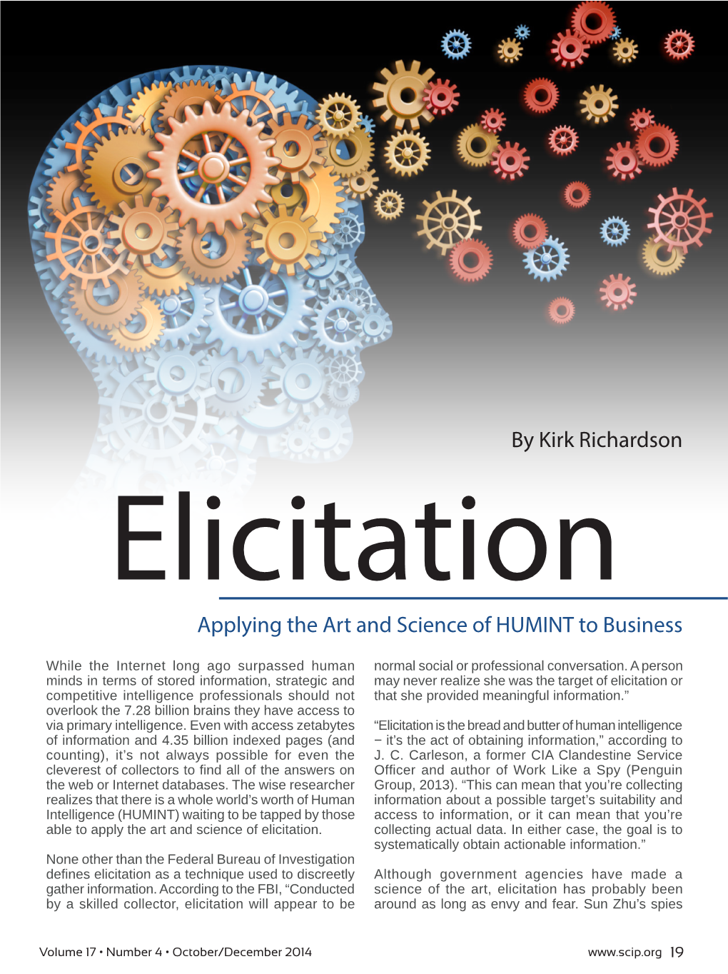Elicitation Applying the Art and Science of HUMINT to Business