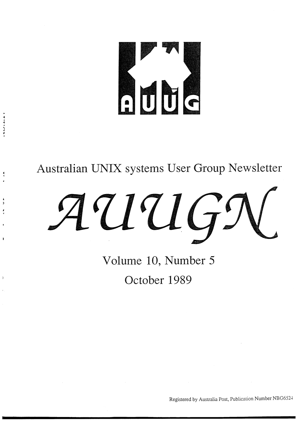 Australian UNIX Systems User Group Newsletter Volume 10, Number 5